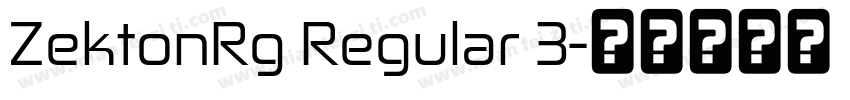 ZektonRg Regular 3字体转换